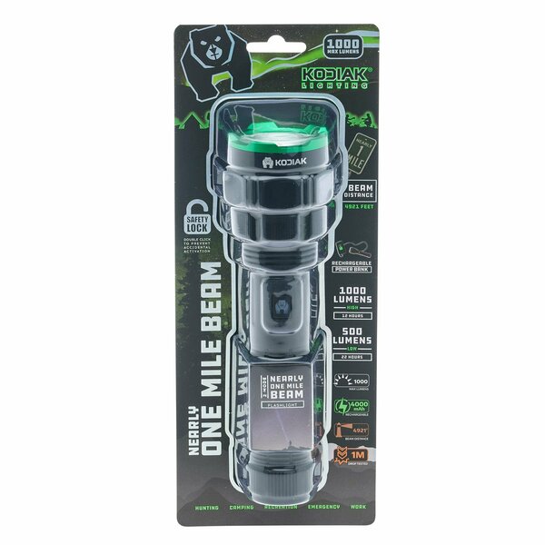 Kodiak Tactical Flashlight, 1 Mile Beam K-N1MILE-6